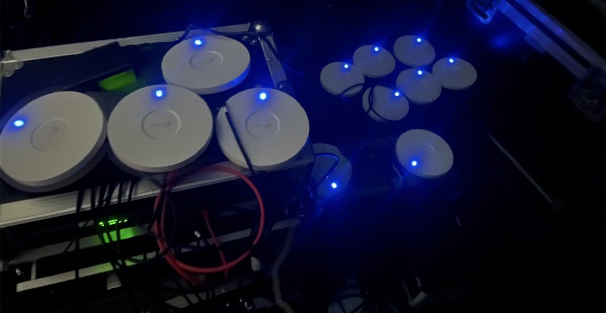 Access points and equipment being tested prior to installation