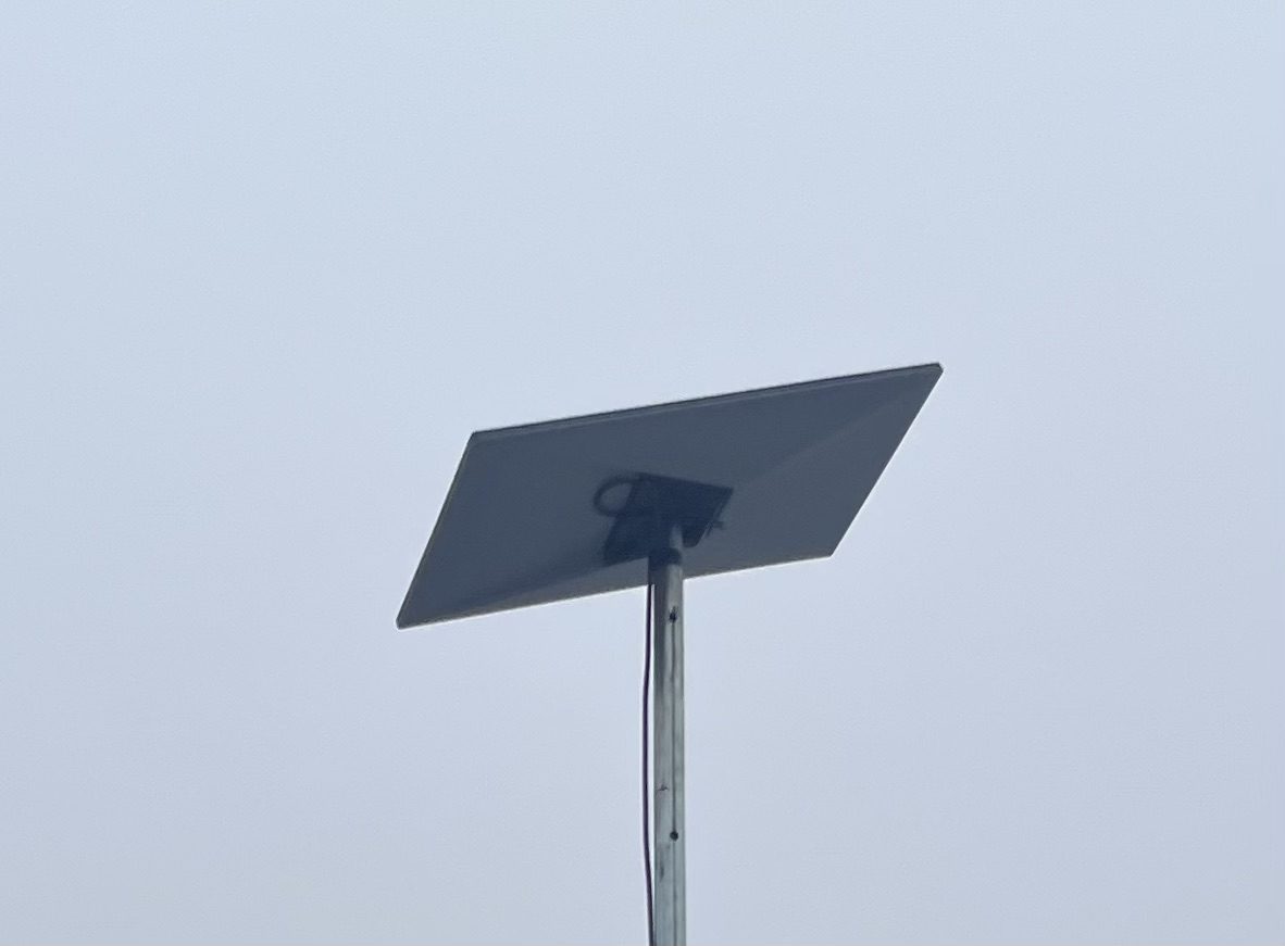 Starlink installation providing reliable internet for security and networking